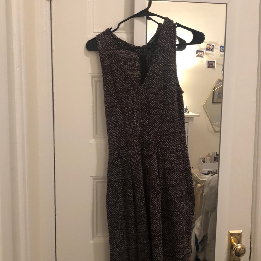 Red, tweed Madewell dress